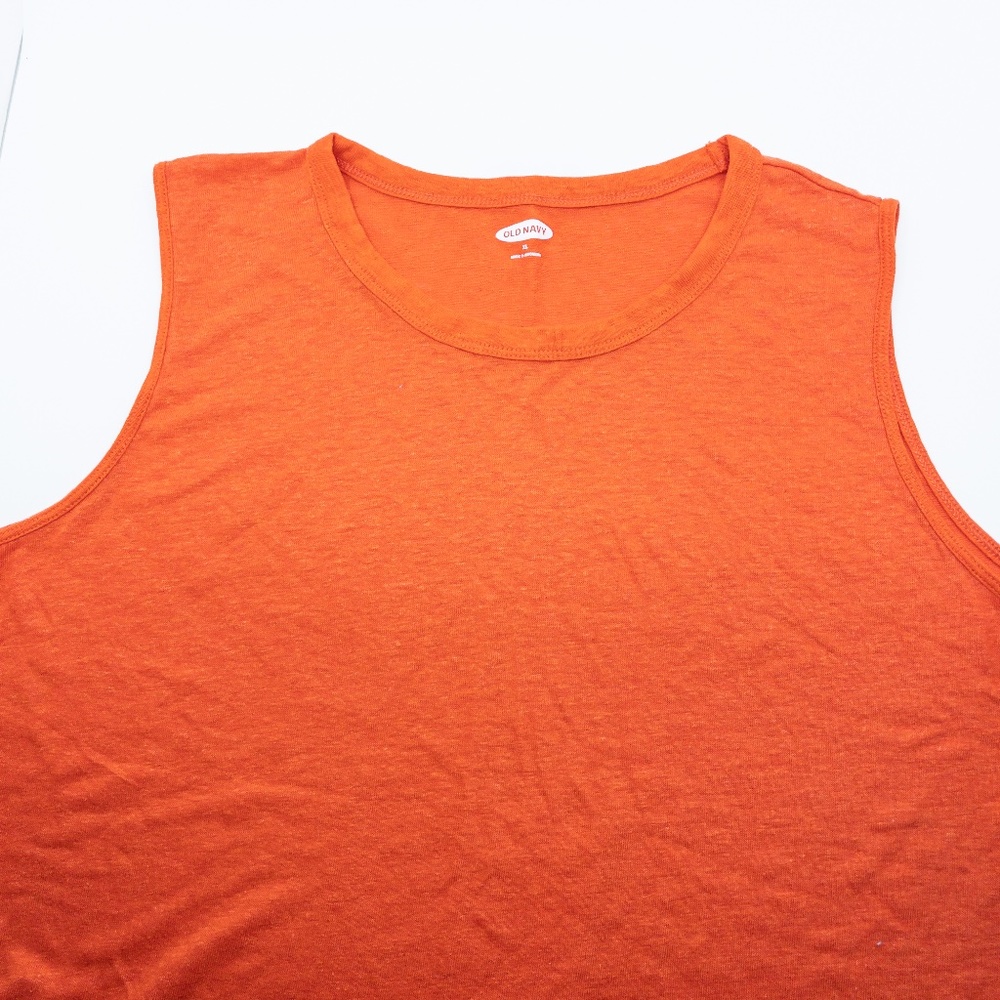 Old Navy Orange Scoop Neck Tank Top